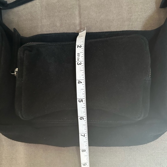 Free People Siren Black Suede Shoulder Bag - NWOT - Picture 11 of 13